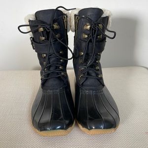 Sperry Saltwater Tall Leather Duck Boot